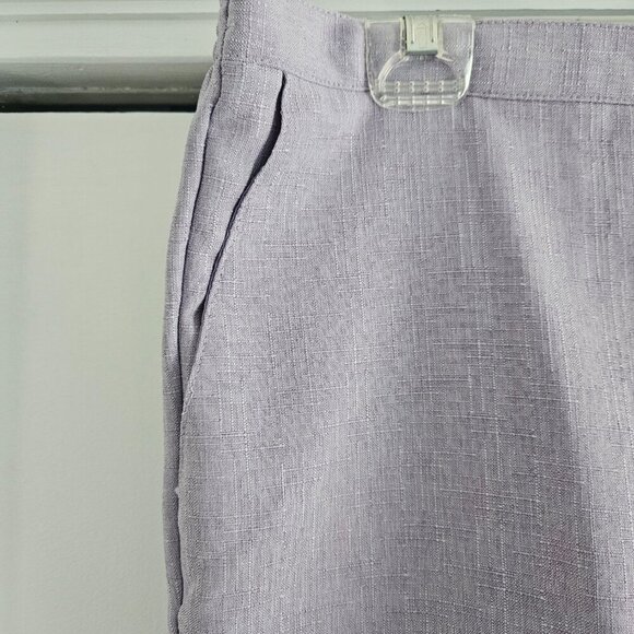 Alfred Dunner Elastic Waist Purple 16 Proportioned Dress Pants - Picture 3 of 7